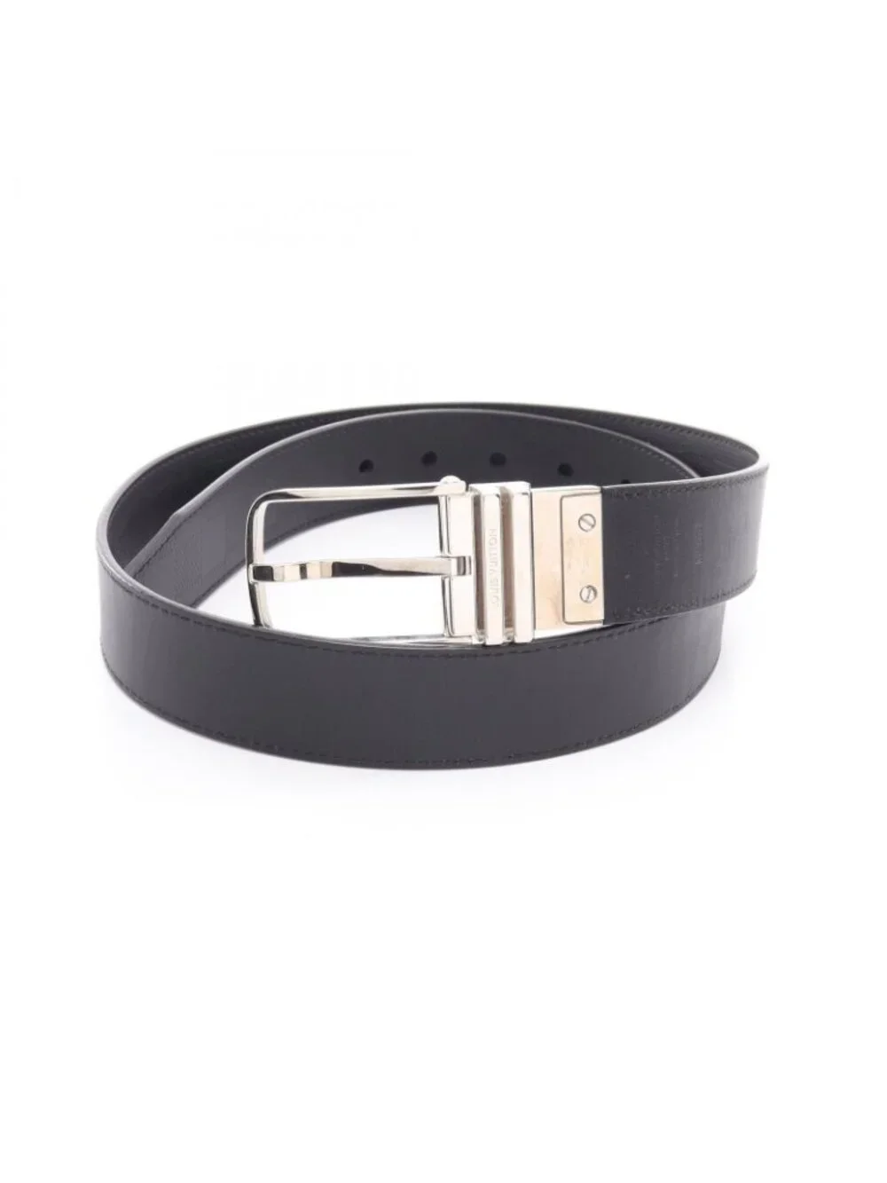 Louis Vuitton Belt Boston Damier Infini Onyx Silver Reversible Leather